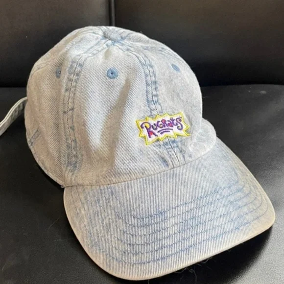 Vintage Rugrats Acid Washed Denim Hat Nickelodeon - Picture 1 of 6